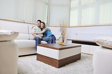 Image showing couple relaxing at home