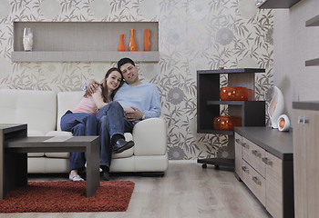 Image showing couple relaxing at home