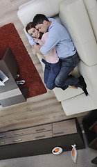 Image showing couple relaxing at home