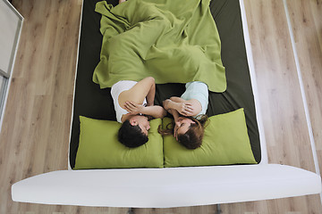 Image showing young couple in bed