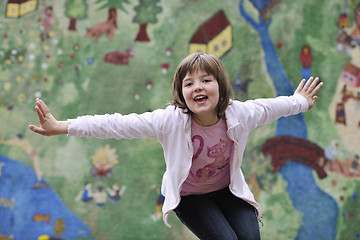 Image showing happy girl outdoor