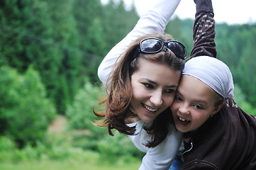 Image showing happy family outdoor