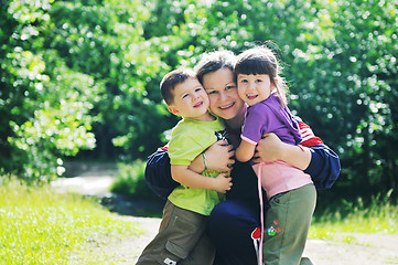 Image showing happy family outdoor