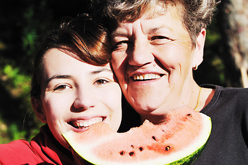 Image showing happy family outdoor