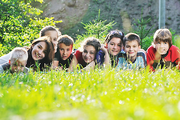 Image showing child group outdoor