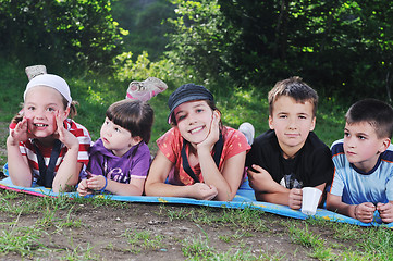 Image showing child group outdoor