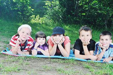 Image showing child group outdoor