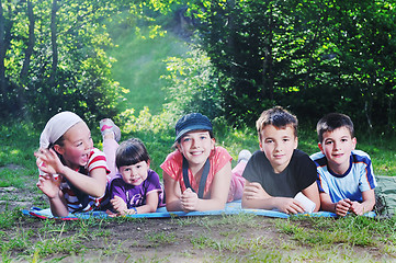 Image showing child group outdoor