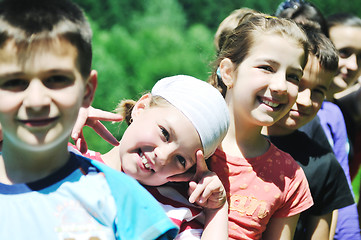 Image showing child group outdoor