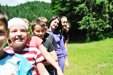 Image showing child group outdoor