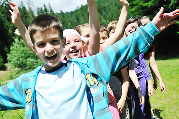 Image showing child group outdoor