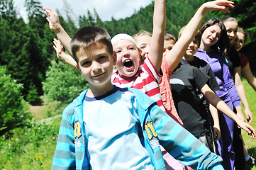 Image showing child group outdoor