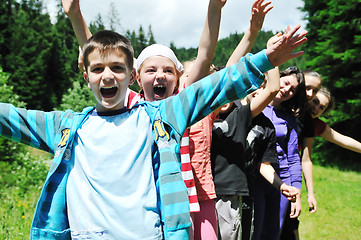 Image showing child group outdoor