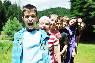 Image showing child group outdoor