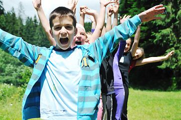 Image showing child group outdoor