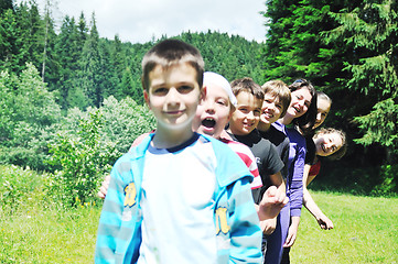 Image showing child group outdoor