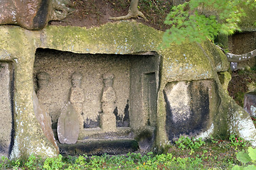 Image showing Ancient statues-Matsushima,Japan