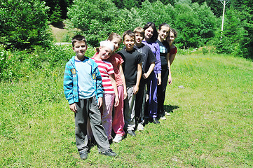 Image showing child group outdoor