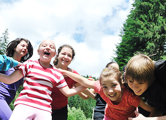 Image showing child group outdoor