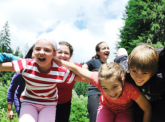 Image showing child group outdoor