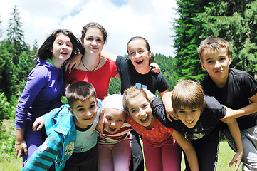 Image showing child group outdoor