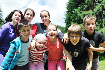 Image showing child group outdoor