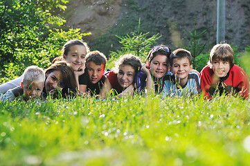 Image showing child group outdoor