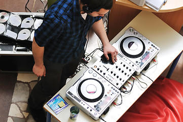 Image showing dj on party 