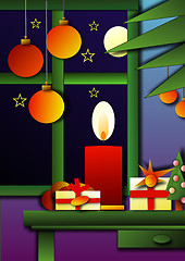 Image showing Christmas night