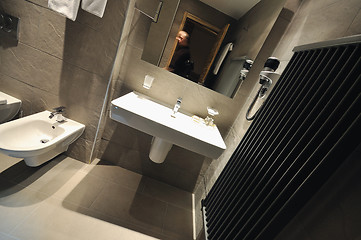 Image showing hotel bathroom