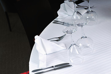 Image showing restaurant table