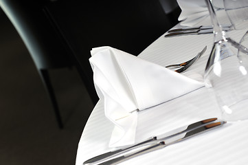 Image showing restaurant table