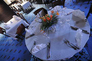 Image showing restaurant table