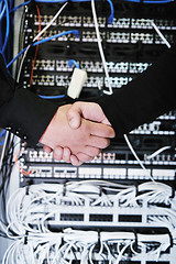 Image showing it engineer in network server room