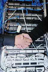 Image showing it engineer in network server room