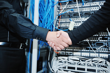 Image showing it engineer in network server room