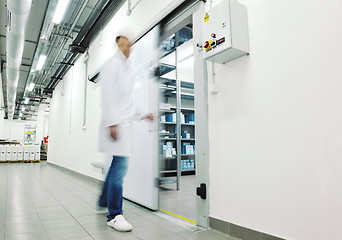 Image showing medical factory  supplies storage indoor