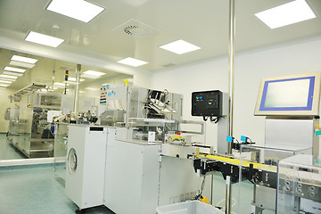 Image showing medical factory and production indoor