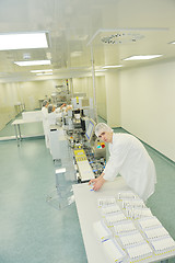 Image showing medical factory and production indoor