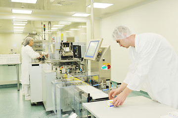 Image showing medical factory and production indoor