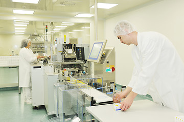 Image showing medical factory and production indoor