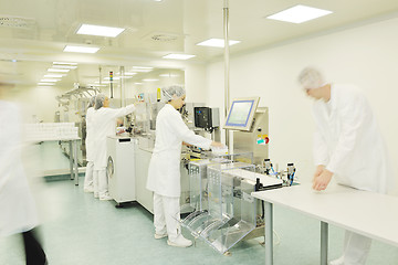 Image showing medical factory and production indoor