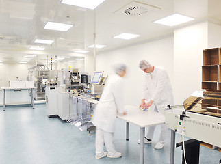 Image showing medical factory and production indoor