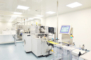 Image showing medical factory and production indoor