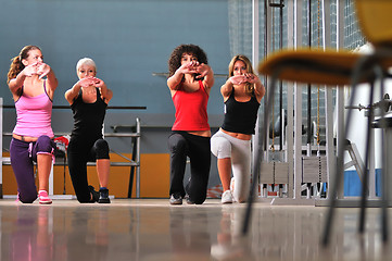 Image showing group of women working out in