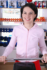 Image showing .young and healthy woman smiling 