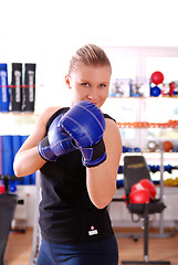 Image showing .female boxer