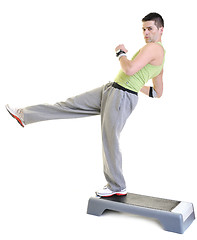 Image showing man fitness isolated