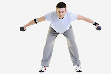 Image showing man fitness isolated