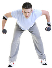 Image showing man fitness isolated